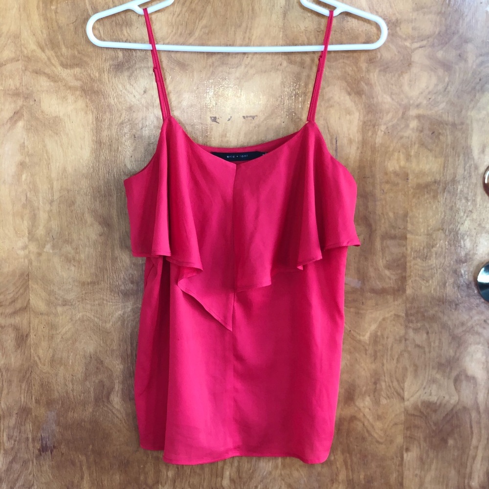 Eric + lani ruffle tank size medium